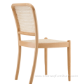 Hot Sale Restaurant Wood Chair Rattan Dinning Chair